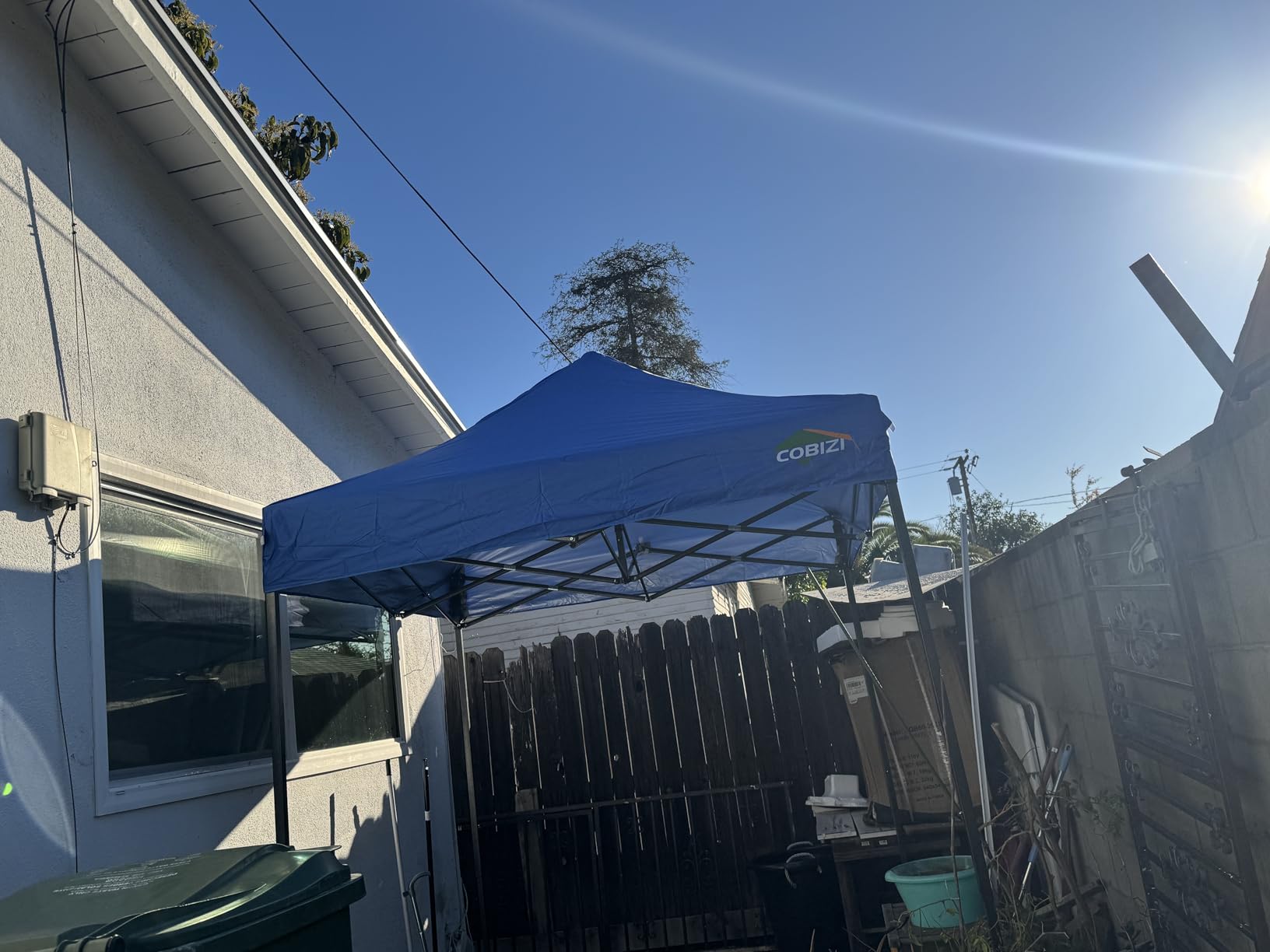 COBIZI 10x20 Heavy Duty Pop up Canopy Tent with 6 sidewalls Easy Up Commercial Outdoor Wedding Party Tents for Parties All Season Wind & Waterproof Gazebo Roller Bag, White(Frame Thickened) customer photo 1