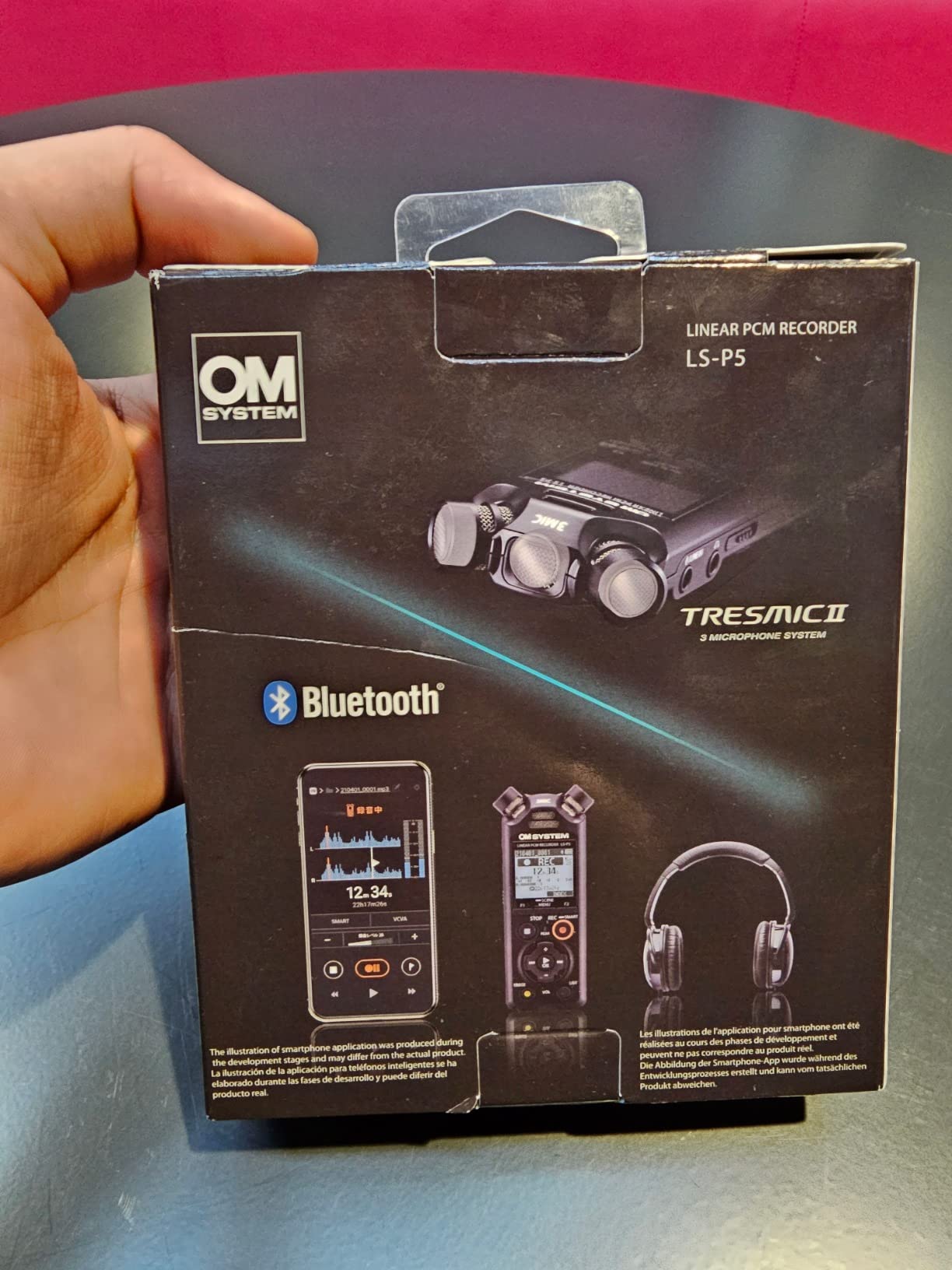 OM SYSTEM Olympus LS-P5 PCM Recorder with tresmic 3-Microphone, Bluetooth, Composite USB Microphone Mode, High Resolution Sound, Low-Cut Filter, 16GB Built-in Memory. customer photo 2