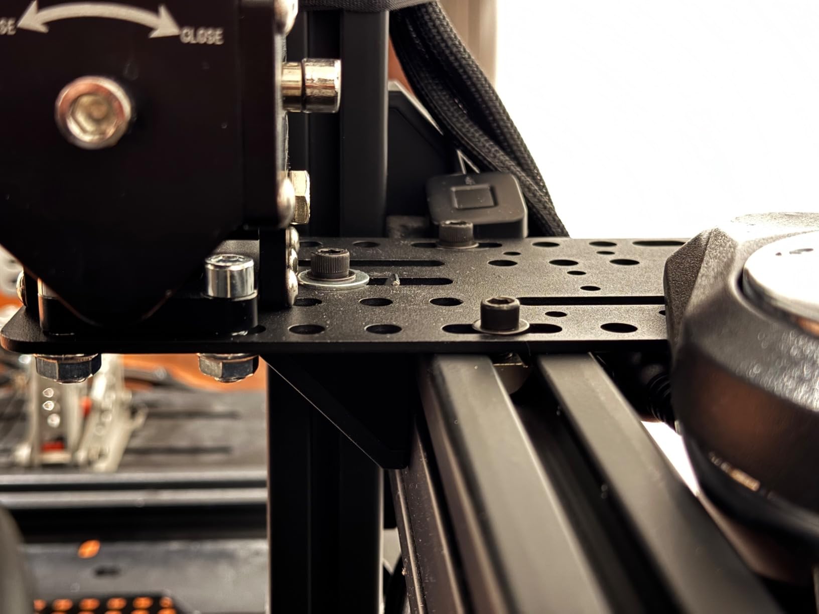 Universal Desk/Chair Mount Bracket Plate for Sim Racing - Compatible with Logitech, Thrustmaster TH8A Shifter customer photo 2