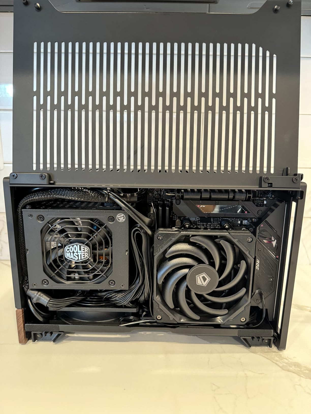 ID-COOLING IS-55 Black CPU Cooler Low Profile 57mm Height CPU Air Cooler 5 Heatpipes 120x120x15mm Slim Fan, CPU Fan for Intel LGA1851/1700/115X/1200; AMD AM4/AM5 customer photo 1