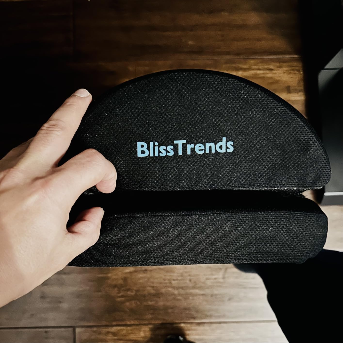 BlissTrends Foot Rest for Under Desk at Work-Versatile Foot Stool with Washable Cover-Comfortable Footrest with 2 Adjustable Heights for Car,Home and Office to Relieve Back,Lumbar,Knee Pain-Black customer photo 1