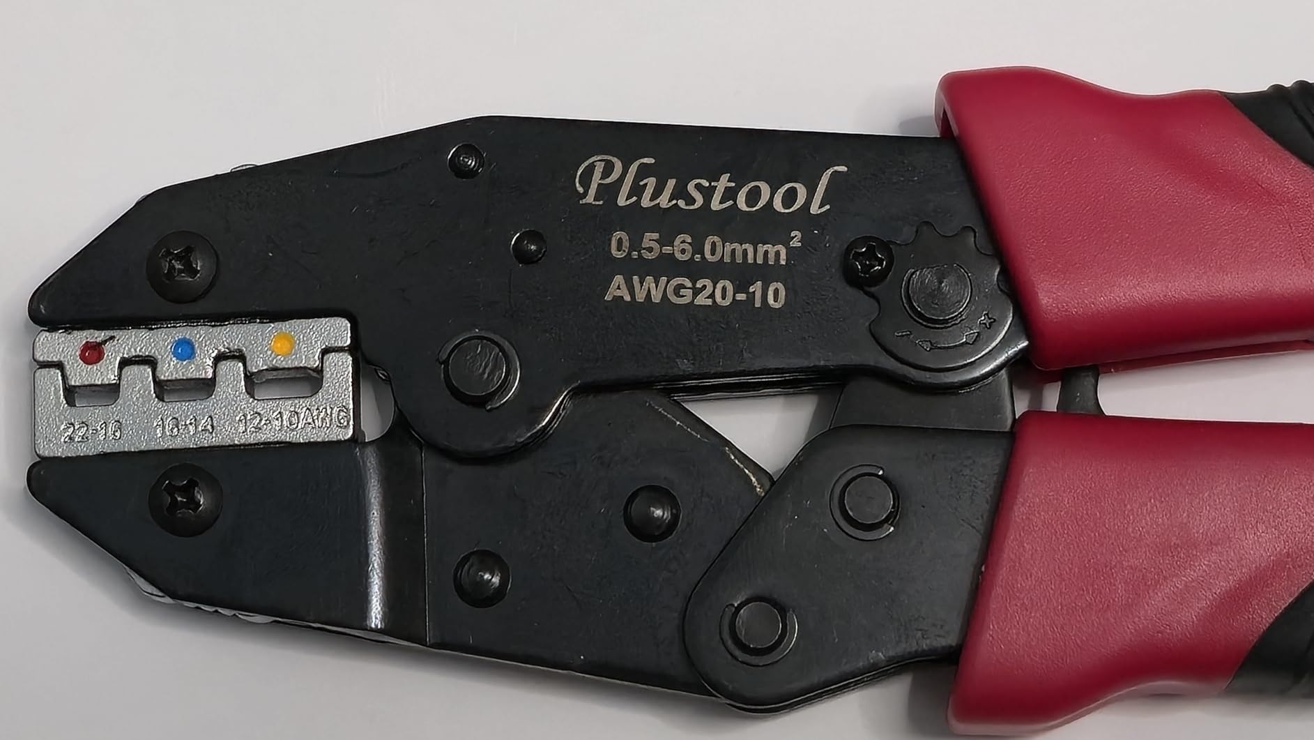 Crimping Tool for Heat Shrink Connectors AWG22-10, Ratcheting Wire Terminal Crimper - Crimping Pliers - Electrical Crimping Tool customer photo 1
