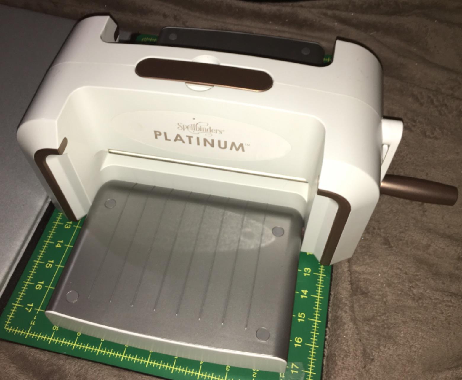 Spellbinders Platinum Die Cutting and Embossing Machine (6 Inch Platform + Universal Plate System) customer photo 1