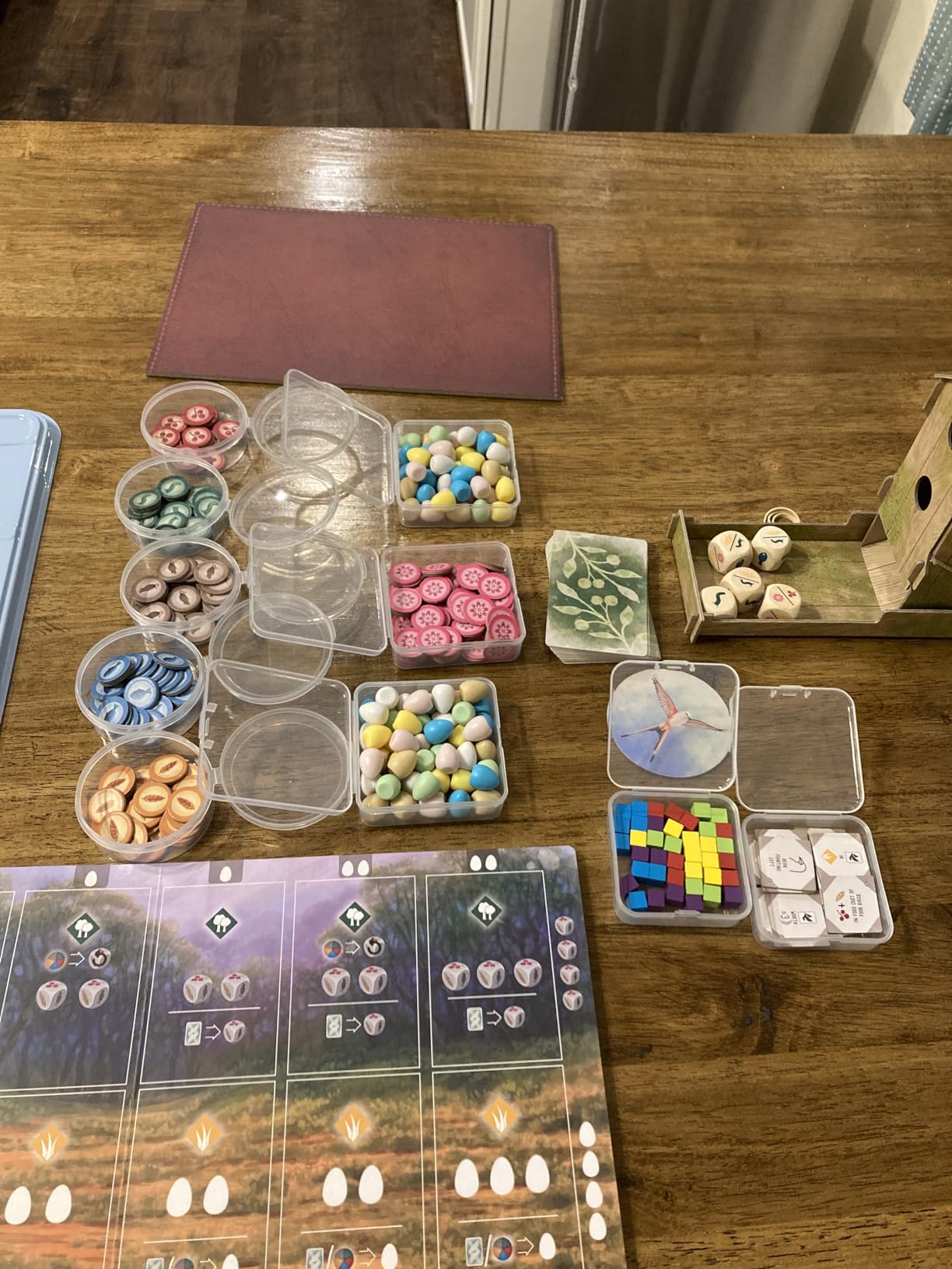 Taiyin 20 Pcs Clear Board Game Tokens Storage Containers Trays Clear Plastic Beads Storage Containers Box Assorted Sizes Storage Boxes Game Components with Lids Pieces, Dice, Tokens, Beads customer photo 1