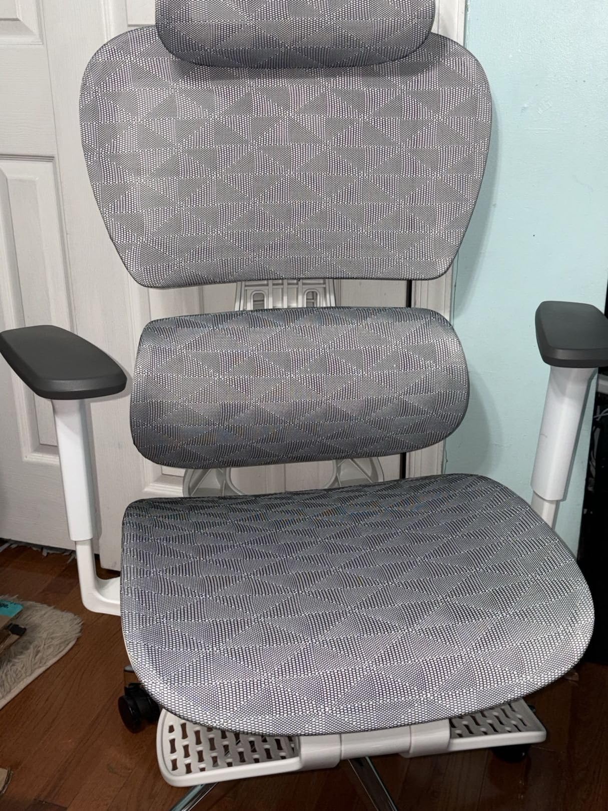 PatioMage Ergonomic Office Chair with Footrest, Big and Tall Desk Chair with Adjustable Lumbar Support, Seat Depth & 3D Armrests, High Back Mesh Computer Chair for Home Office, Black customer photo 1