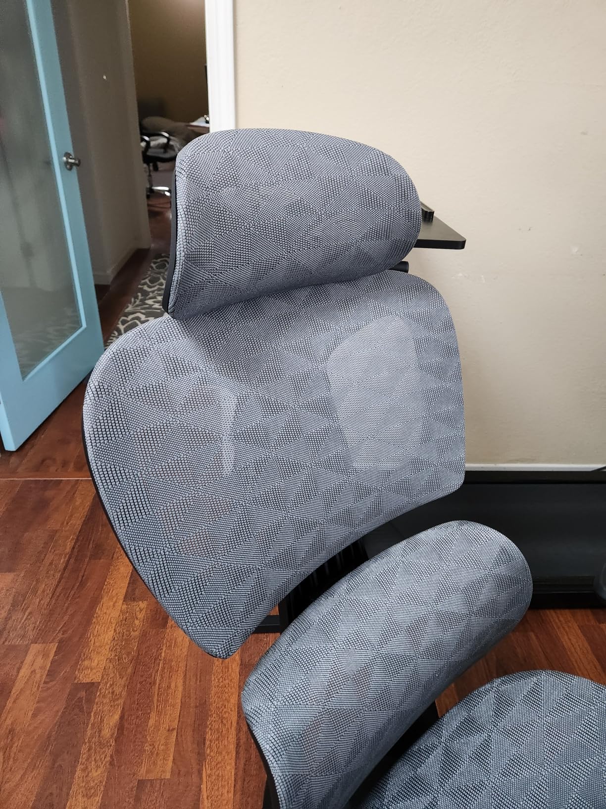 PatioMage Ergonomic Office Chair with Footrest, Big and Tall Desk Chair with Adjustable Lumbar Support, Seat Depth & 3D Armrests, High Back Mesh Computer Chair for Home Office, Black customer photo 2