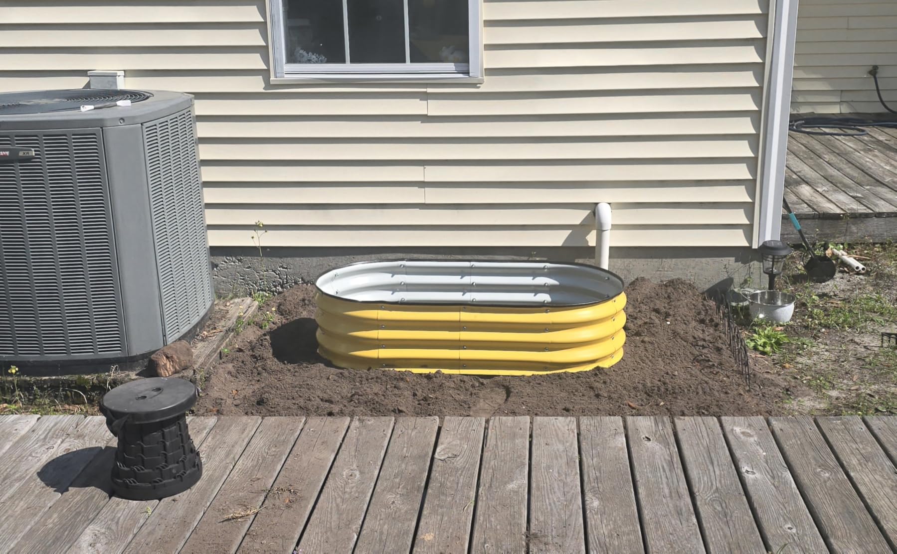 Raised Garden Bed Kit, 4x2x1 ft Galvanized Planter Box Outdoor with Safety Edging, Large Metal Raised Beds for Gardening Vegetables Flower Herb (Classic Silver) customer photo 1