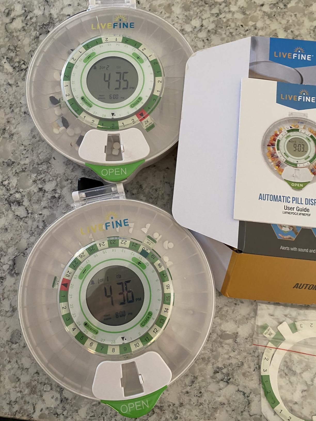Live Fine 28-Day Automatic Pill Dispenser Clear Lid with Upgraded LCD Display and Key Lock, Sound & Light for Prescriptions customer photo 2