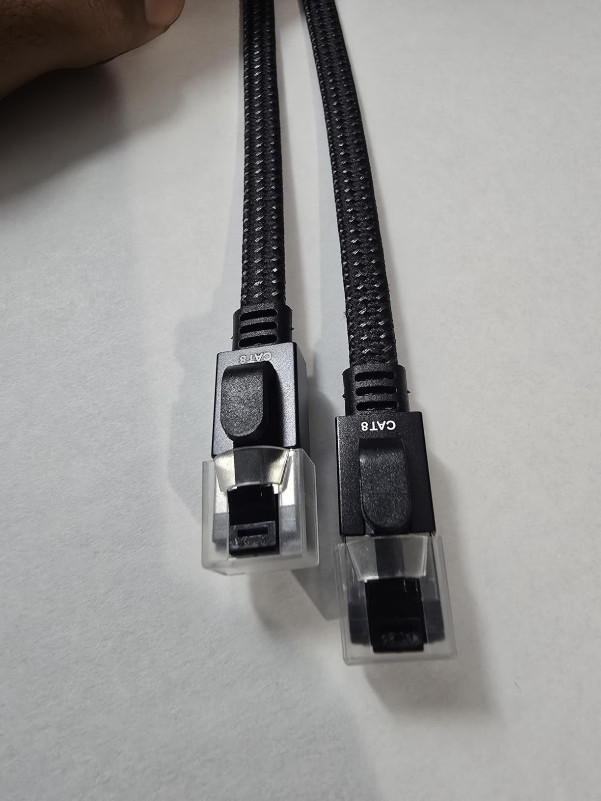 Smolink Ethernet Cable 50 ft, Cat 8 Ethernet Cable with 40Gbps 2000Mhz High Speed Ethernet Cable, Shielded Heavy Duty SFTP RJ45 LAN Cable Patch Cord for Modem Router Gaming PC PS4/5/6 Xbox, Black customer photo 1