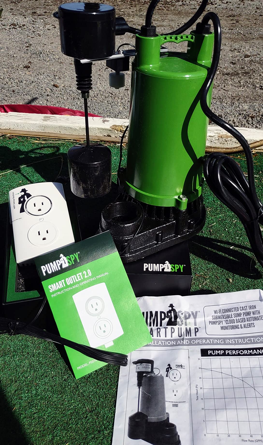 PumpSpy Smart Pump 2.0-1/2 HP Wi-Fi Connected Sump Pump with Monitoring & Alerts, Submersible Pump, 4320 GPH, 10' Lift, 7 Amp Motor customer photo 2