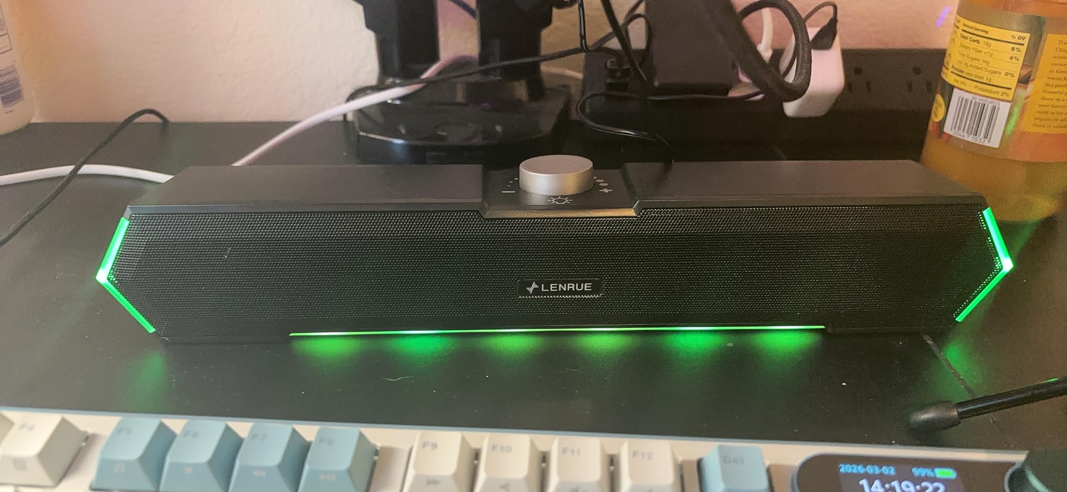 LENRUE G11 Computer Speakers for Desktop, Touch Lights PC Speakers with Surge Clear Sound, USB C/USB Powered, AUX Audio for Computer Desktop PC Laptop Desk customer photo 1