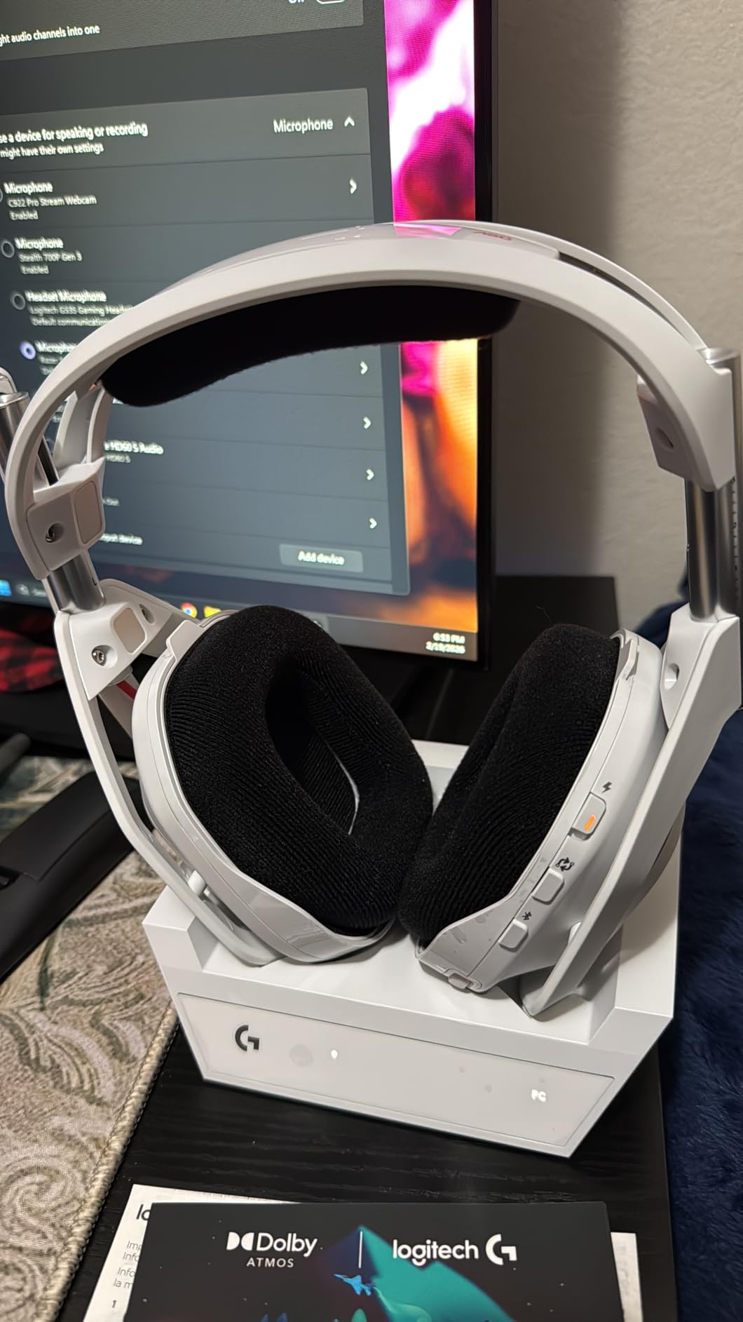 Logitech G Astro A50 X Multi-Platform Wireless Gaming Headset + Base Station for PS5/Xbox/PC: PLAYSYNC Video & Audio Switcher, HDMI 2.1 4K 120Hz VRR, <24bit/48kHz, 24hr Battery, 2.4GHz & BT - Black customer photo 1