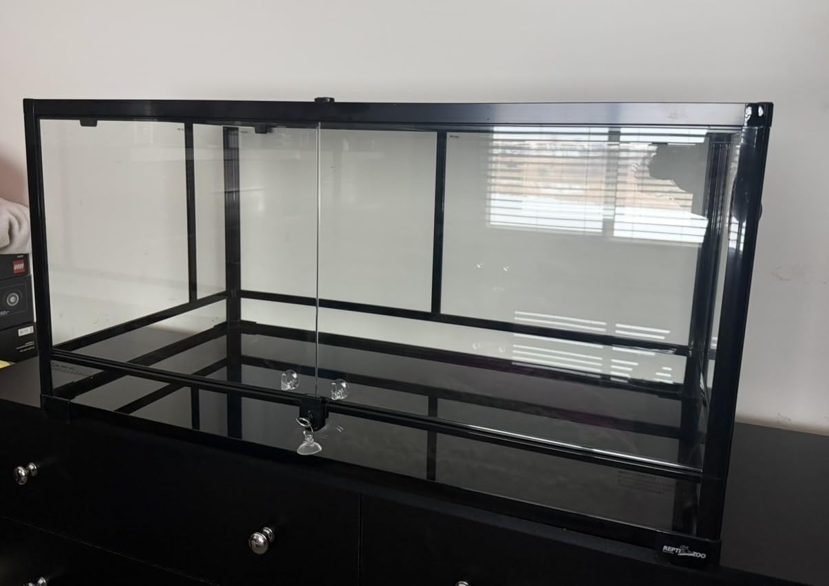 REPTI ZOO Reptile Tempered Glass Extra-Long Terrarium Habitats 48