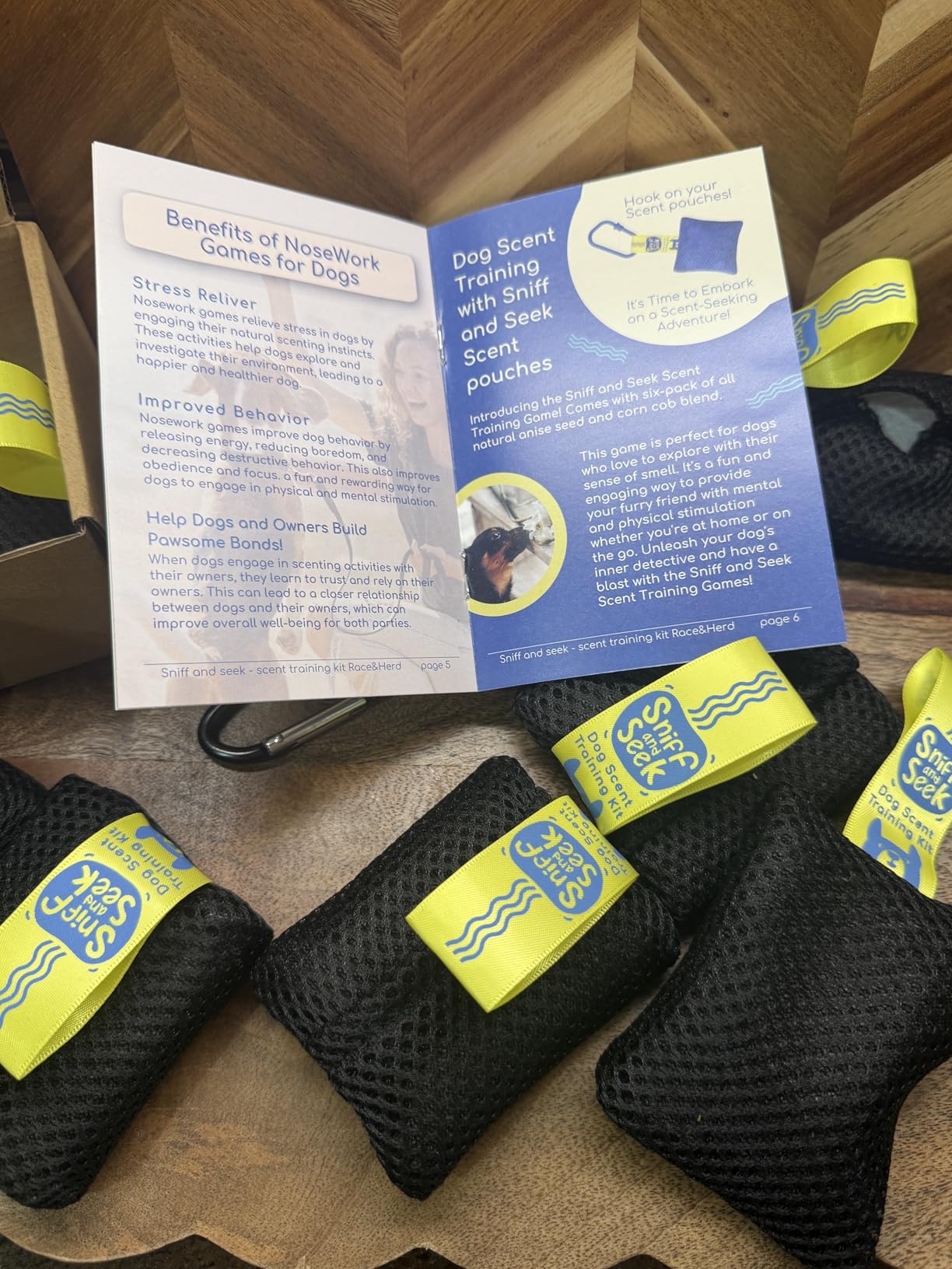 Race&Herd Original Dog Scent Training Kit, Scent Work Training Kit for Dogs - Nosework for Dog Mental Stimulation Agility Training Equipment for Dogs, Brain Games Smell Training Kit for Loss of Smell customer photo 2
