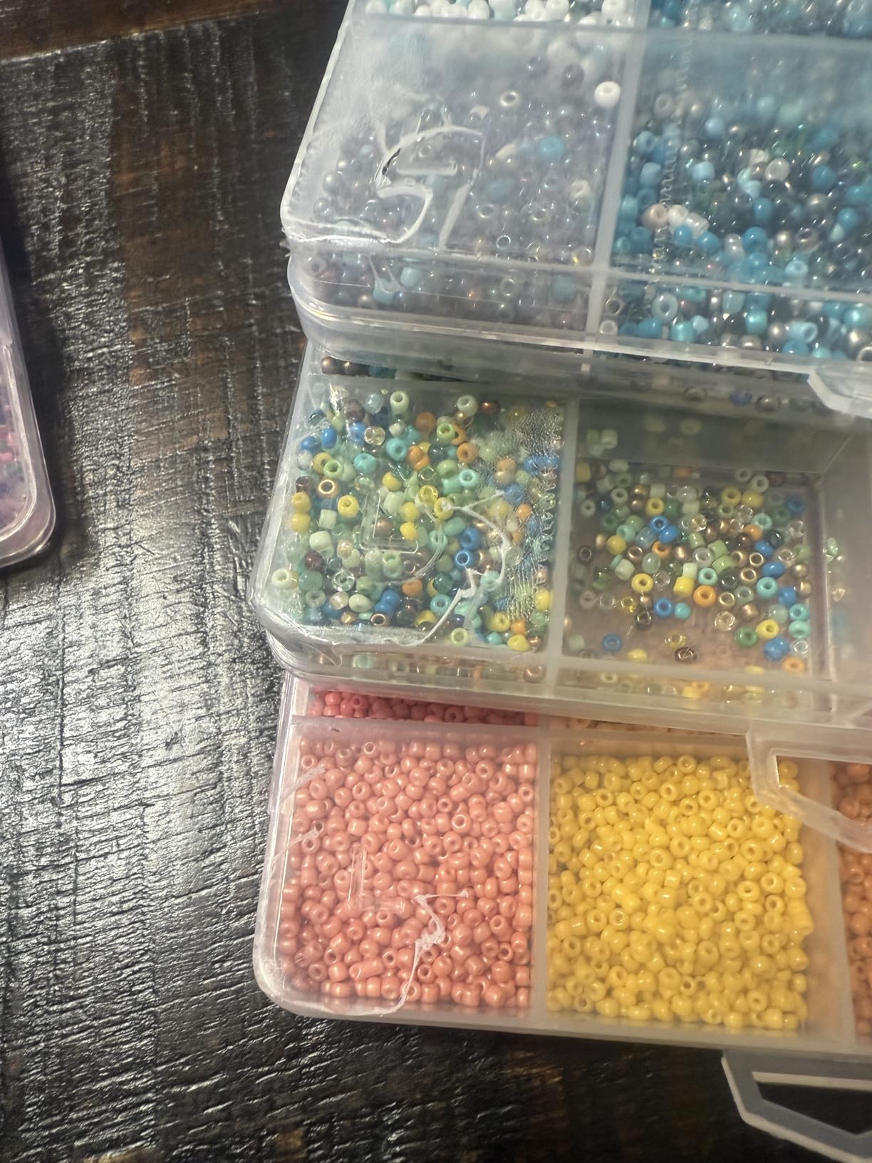 Jexine Bead Loom Kit for Adults 48000 Pcs Beading Loom Supplies with 96 Color 2 mm Glass Seed Bead Bracelets Valentine's Day Gifts Jewelry Earring Making Tools Gifts for Women DIY Craft customer photo 1
