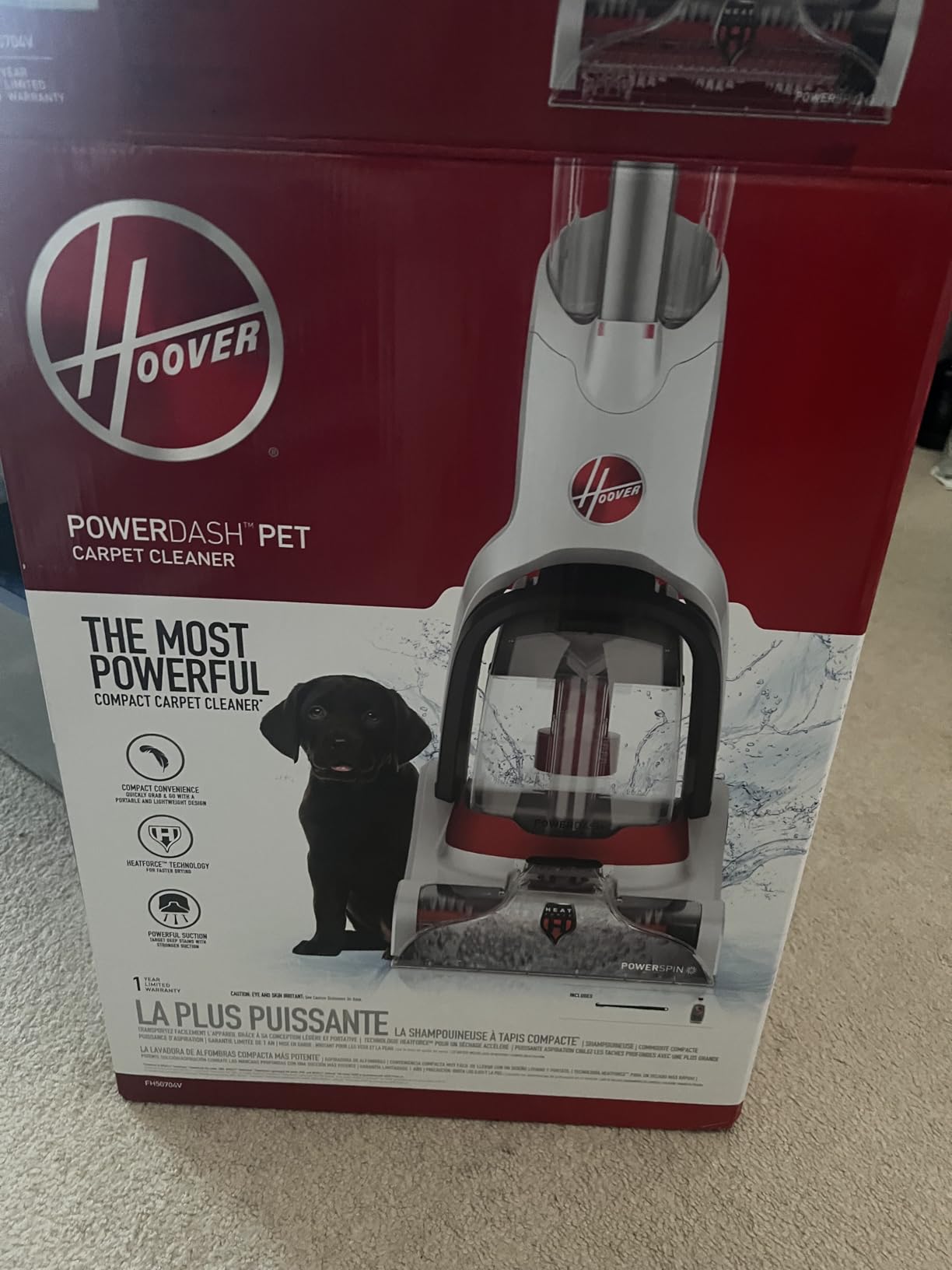 Hoover PowerDash Pet+ Compact Carpet Cleaner Machine, Lightweight Carpet Shampooer Machine customer photo 2