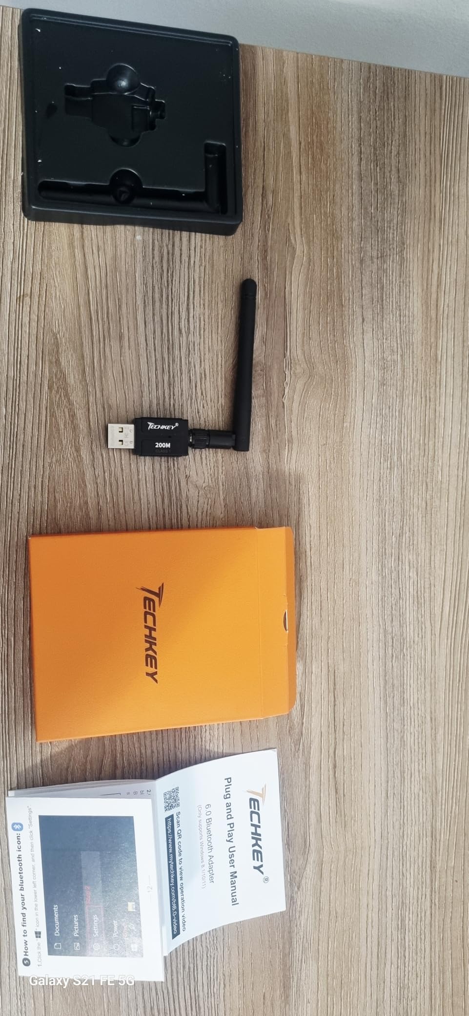 Long Range USB Bluetooth 5.3 Adapter for Desktop PC - 328FT Wireless Transfer for Mouse, Keyboard, Headphones - Win11/10/8.1 Support customer photo 1