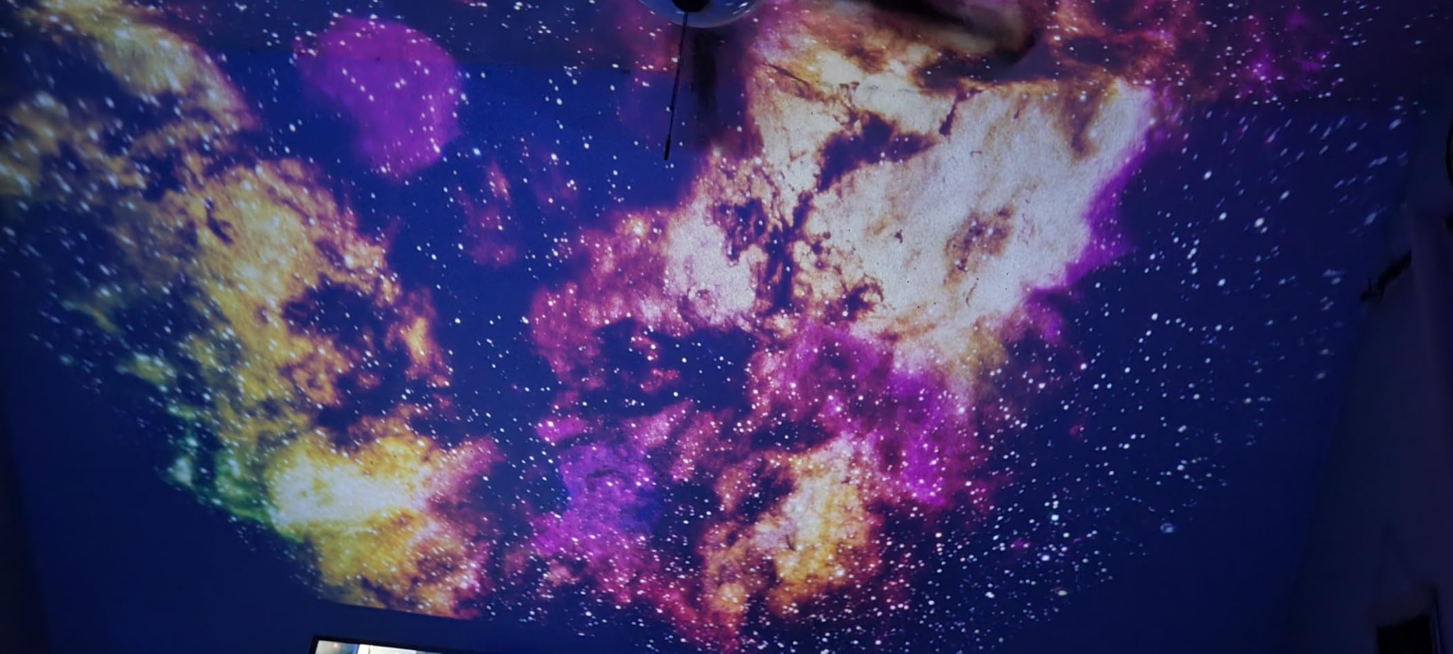 Galaxy Star Projector for Bedroom with Replaceable Optical Film Discs, Home Planetarium Night Light Projector with High-Definition Soft Light for Relax, Study, and Meditate, Stress Relief Gifts customer photo 1