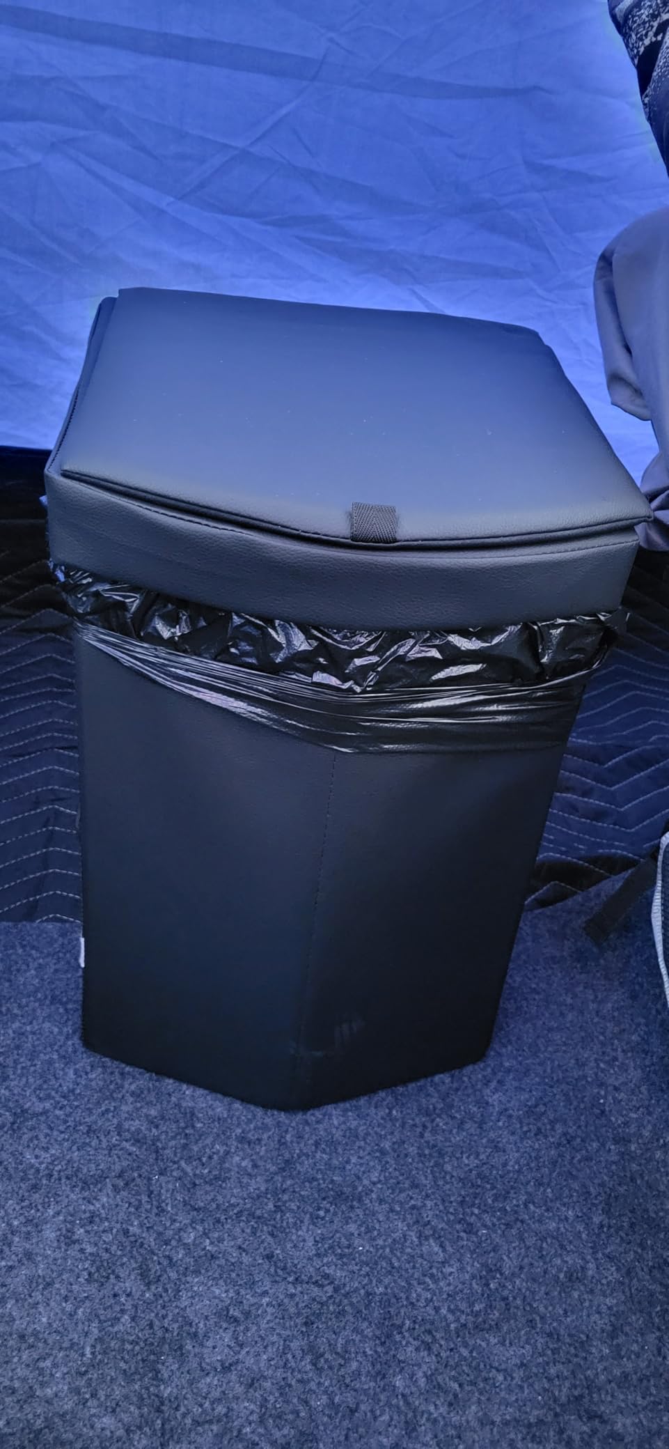 2026 Upgraded XL Portable Toilet for Adults,Tall Camping Toilet with Lid and Convenient Carry Bag, Portable Potty for Camping, Hiking, Car Travel,Truck, RV, Boating, Road Trips, Beach customer photo 1
