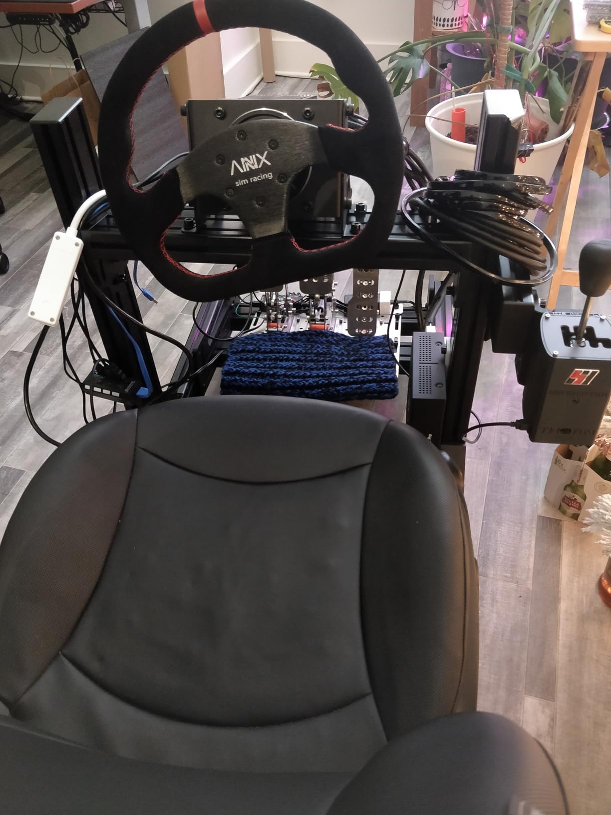 RASTP D-Shaped Racing Steering Wheel, 12.8