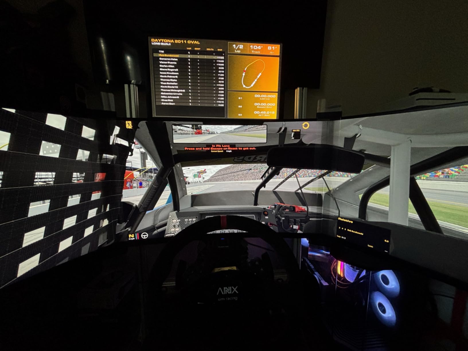 RASTP D-Shaped Racing Steering Wheel, 12.8