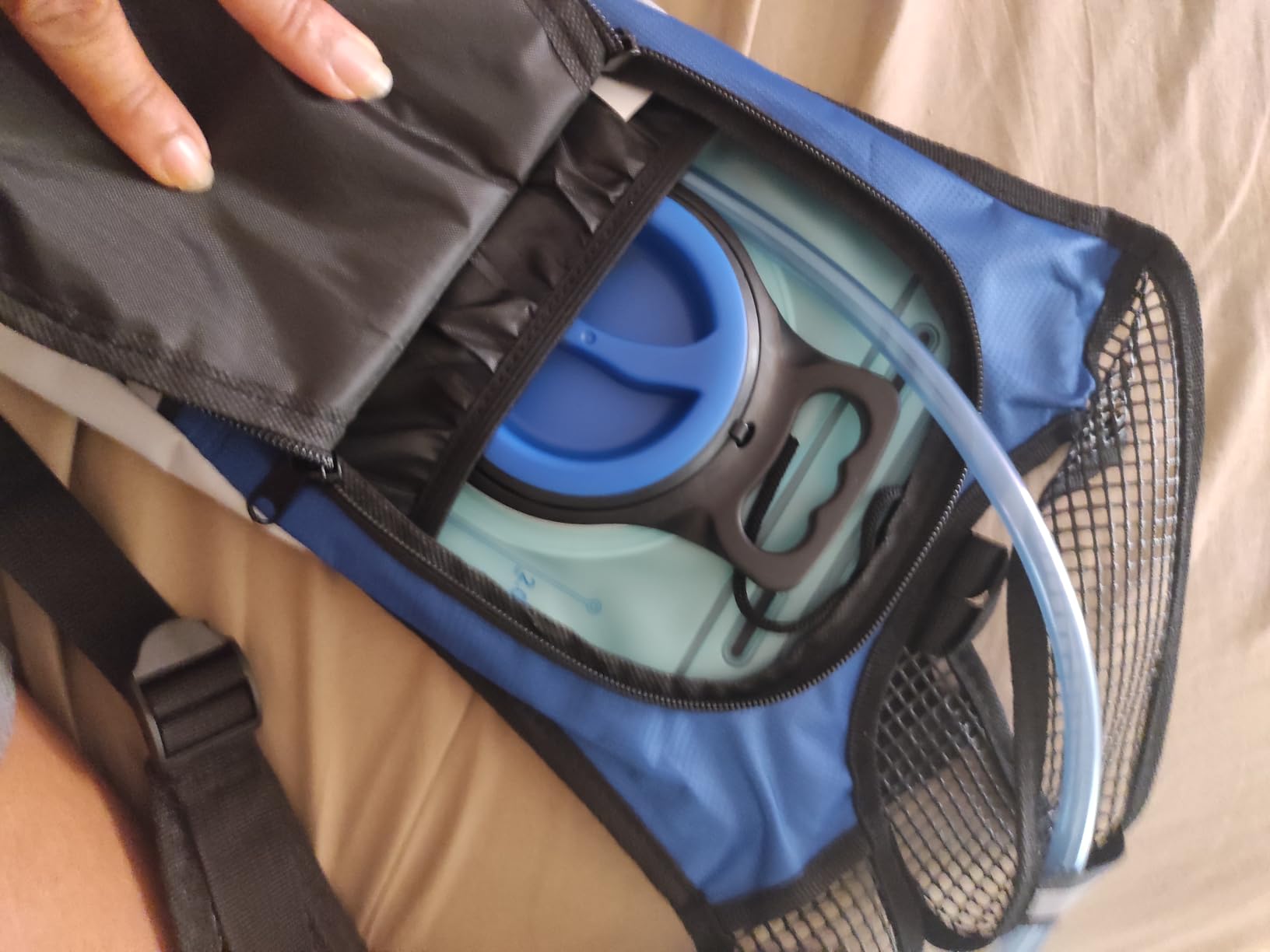 1.5L/2L/2.5L/3L Hydration Bladder, Large Opening Water Storage Bladder Bag, for Cycling Hiking Camping customer photo 2