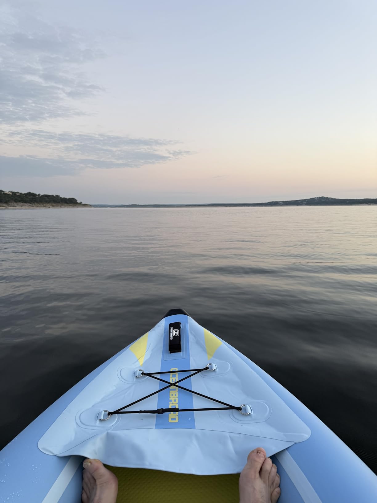 OCEANBROAD Inflatable Sit-in Kayak, 1 Person/2 Person Blow Up Kayak for Adults with Paddle, Kayak Seat, Pedal, Hand Pump and Bag, Blue/Sky Blue customer photo 1