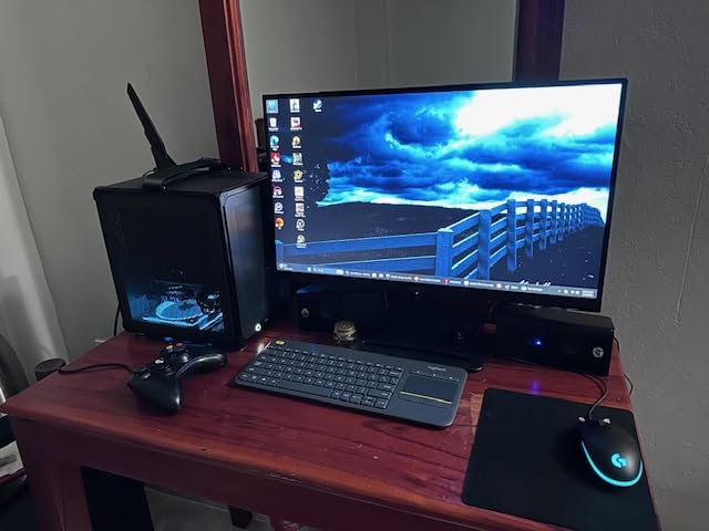 JONSBO C6 Black Mini MATX Mesh PC Case,Simple Compact Desktop Micro ATX Chassis,Upper Cover/Side Panel Tool-Free Open pc case, ATX Power Bite (L185mm Max.),Support 75mm CPU Cooler,GPU200-255mm customer photo 1