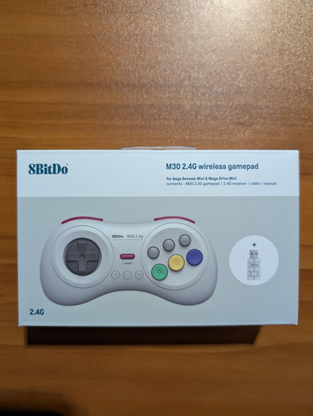 8Bitdo M30 2.4G Wireless Gamepad for Sega Genesis Mini and Mega Drive Mini and Switch with 6-Button Layout (White) customer photo 2