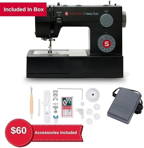 SINGER Heavy Duty 4432 High Speed Black Sewing Machine with Accessory Kit | Strong Motor with Enhanced Piercing Power, 110 Stitch Applications, Full Metal frame, 1-step Buttonhole & LED Light customer photo 2
