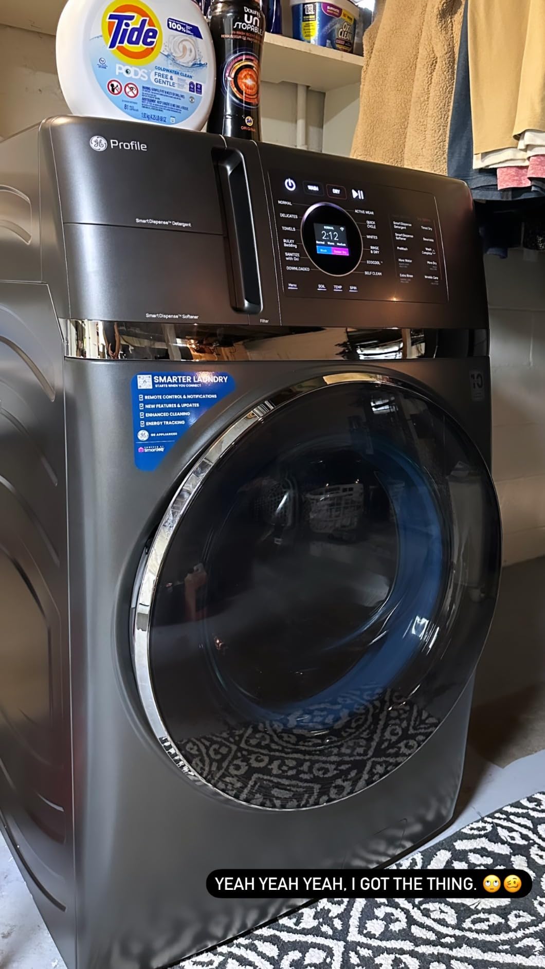 GE Profile PFQ97HSPVDS 28 Inch Smart Front Load Washer/Dryer Combo with 4.8 cu.ft. Capacity, 12 Wash Cycles, 14 Dryer Cycles customer photo 11