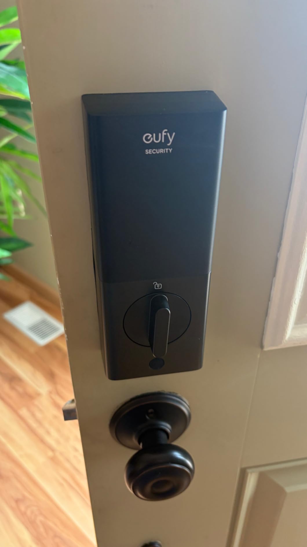 eufy Security Smart Lock C220, Fingerprint Keyless Entry Door Lock, Built-in Wi-Fi, App Remote Control, Front Door Smart Lock Deadbolt, 8 Months Battery, Reliable Power, IP53 Waterproof, BHMA Grade 3 customer photo 1