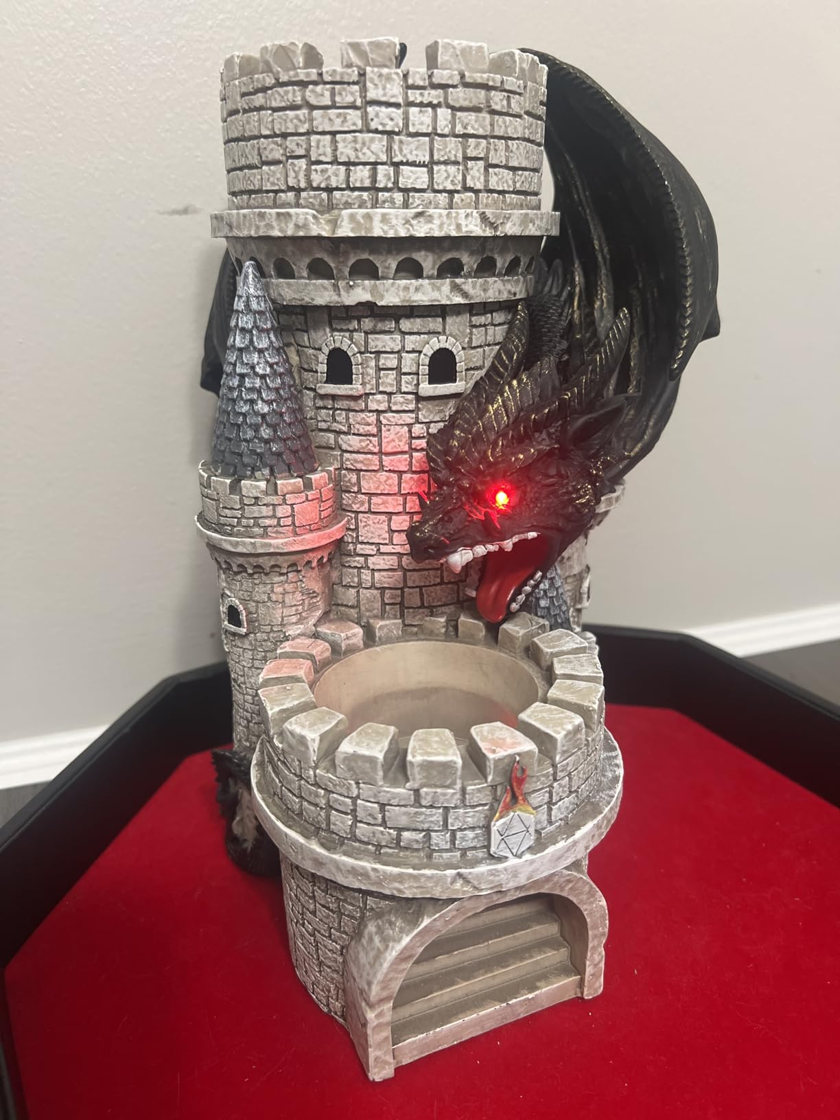 Forged Dice Co. Dragon's Keep Dice Tower - Hand Painted Dice Rolling Tower Castle with LED Lights customer photo 2