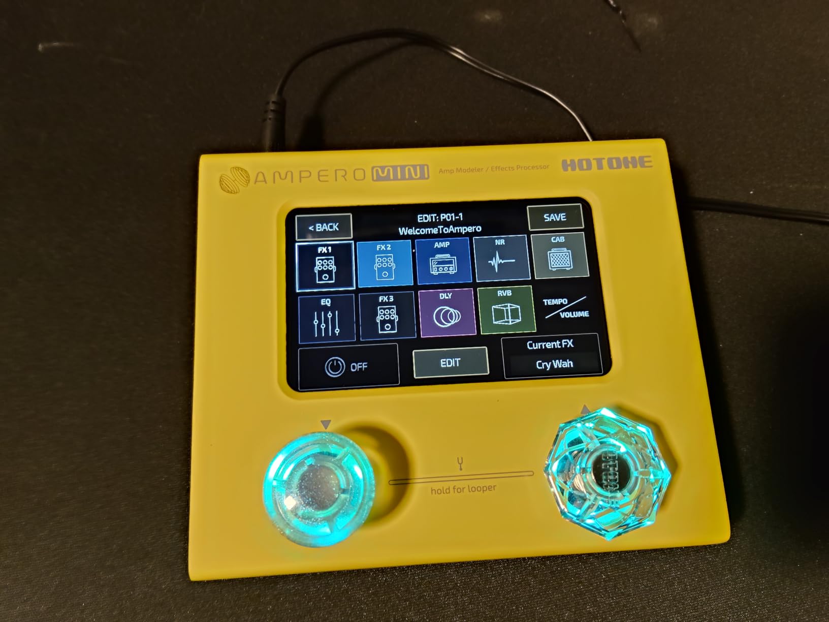 HOTONE Ampero Mini MP-50 Multi Effects Processor Pedal with IR Cabinets customer photo 1