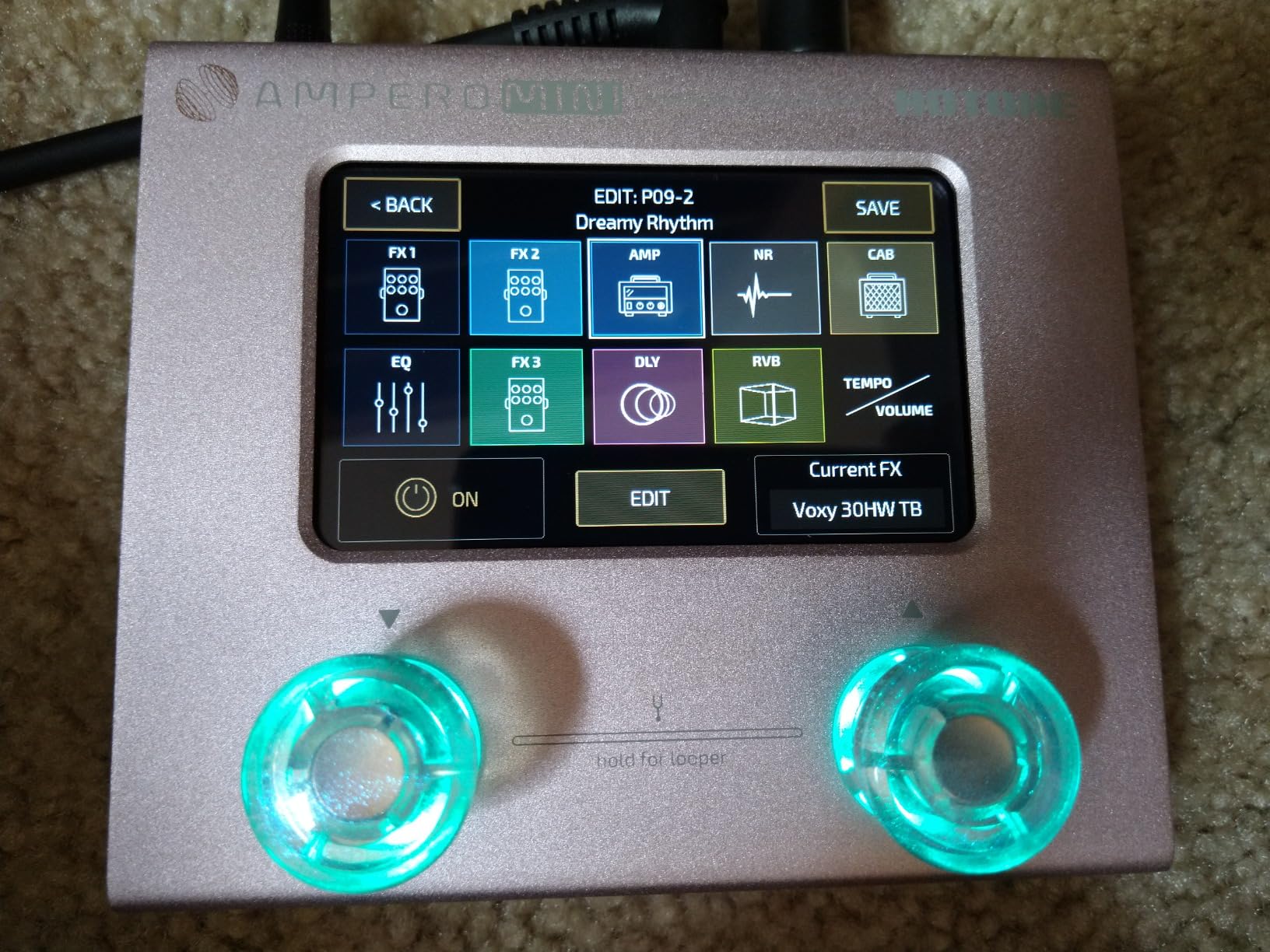 HOTONE Ampero Mini MP-50 Multi Effects Processor Pedal with IR Cabinets customer photo 2