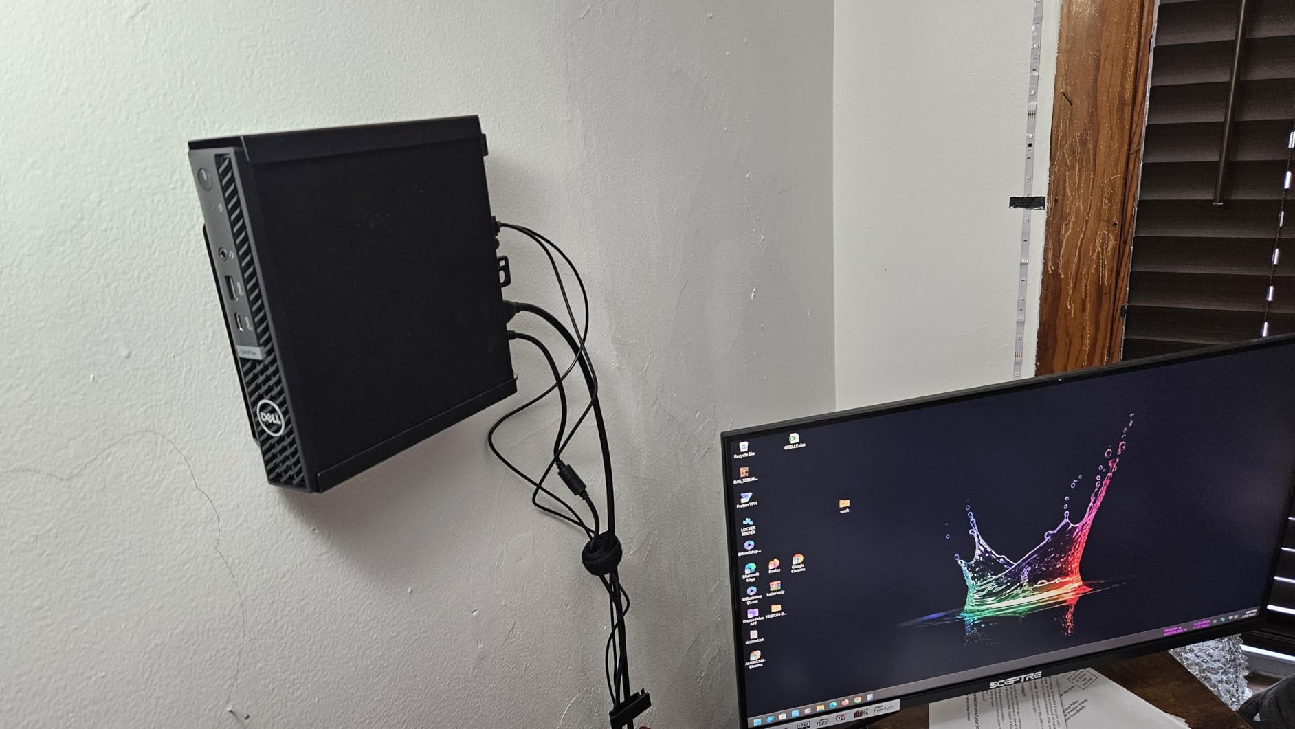 Mini PC Mount for Dell Micro Mount,Wall VESA and Under Desk Mount for Dell OptiPlex Micro Form Factor, Monitor Stands for Dell MFF 7050 7080 5070 7020 3000 7060 7090 7010 3060 3040 3050 9020 and More customer photo 1