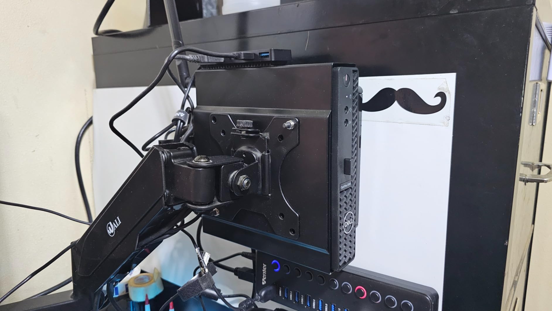 Mini PC Mount for Dell Micro Mount,Wall VESA and Under Desk Mount for Dell OptiPlex Micro Form Factor, Monitor Stands for Dell MFF 7050 7080 5070 7020 3000 7060 7090 7010 3060 3040 3050 9020 and More customer photo 2