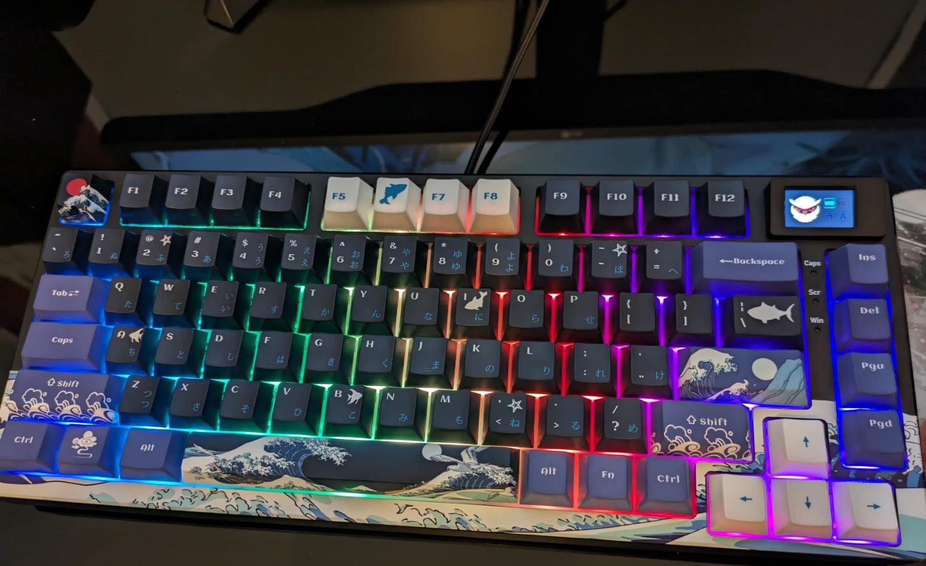 Womier SK80 75% Keyboard with Color Multimedia Display Mechanical Gaming Keyboard Creamy Sound, Wired Hot Swappable Gasket Mount RGB customer photo 2