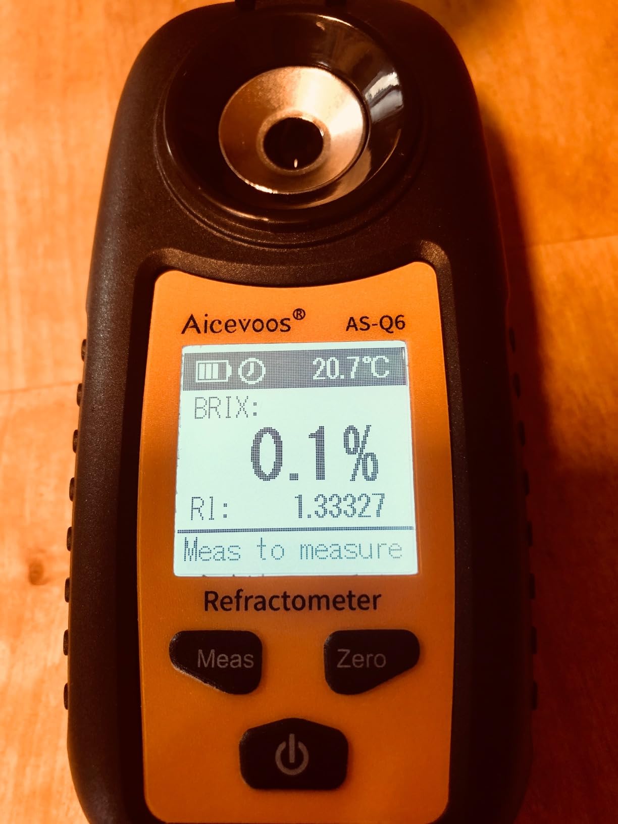 Digital Sugar Brix Refractometer brix Meter Automatic Temperature Compensation Range 0-35%,±0.2% Precision, Perfect for Fruits, Juices, Vegetables, Drinks and Coffee customer photo 1