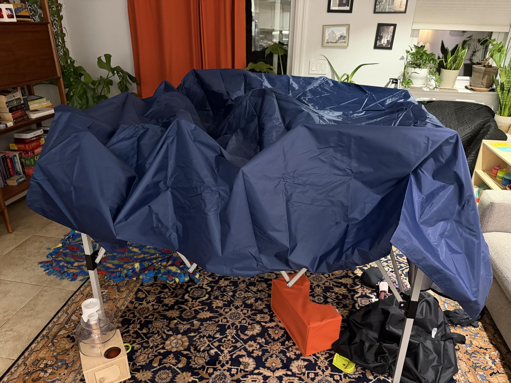 Canopy Tent, 10X10 FT Pop Up Canopy Outdoor Instant Tent Slant Legs with Carrying Bag, Portable Gazebo Shelter for Patio Deck Garden and Beach customer photo 1