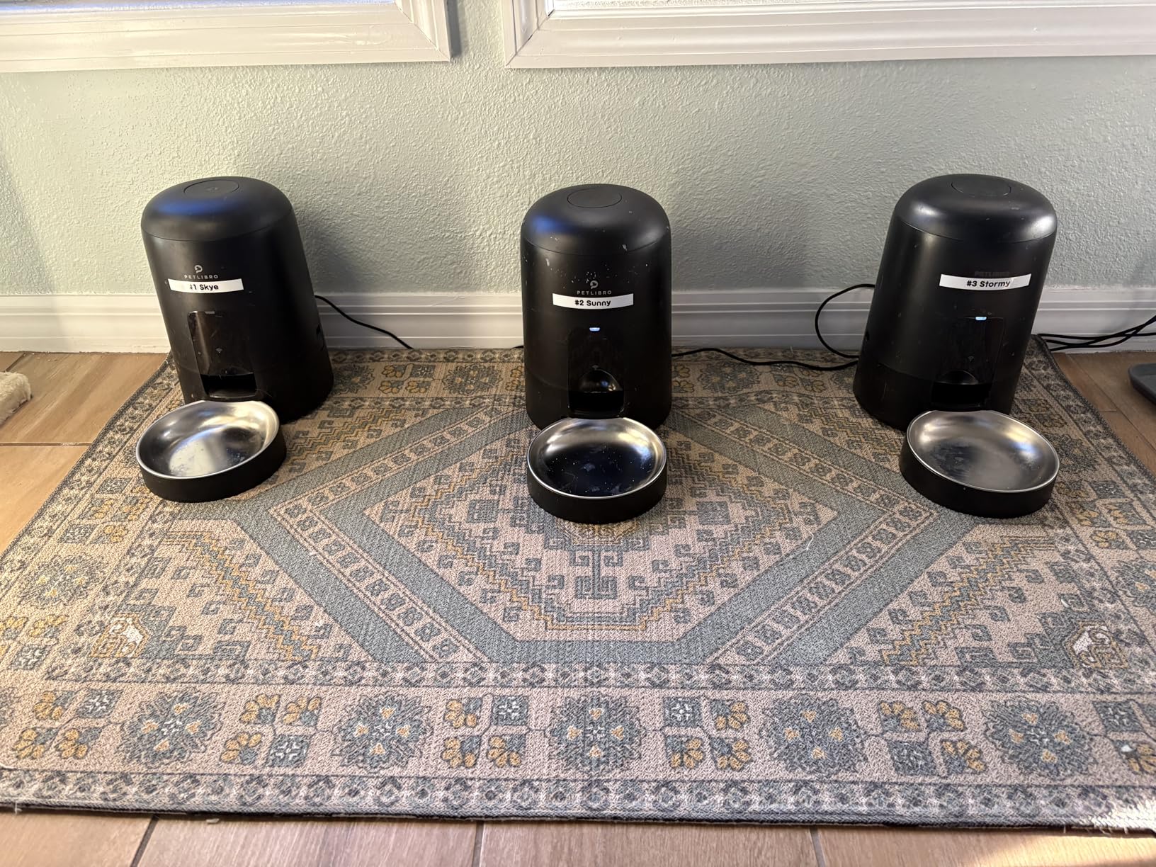 PETLIBRO Automatic Cat Feeder, Wi-Fi Rechargeable Cats Food Dispenser Battery-Operated with 30-Day Life, AIR 2.4G Wi-Fi Timed Pet Feeder for Cats & Dogs, 2L Auto Cats Feeder, Black customer photo 1