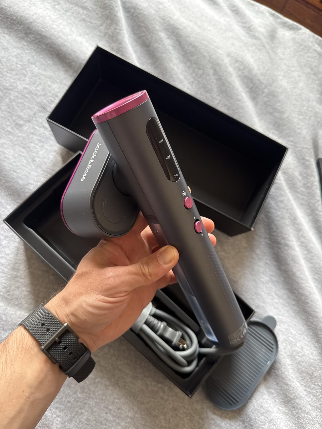Jack & Rose Travel Steamer for Clothes, 100-220V Portable Iron, 15s Heat Up, Steamer & Iron 2 In 1, Travel Size, Large Ceramic Heat Panel, for Global and Europe customer photo 2
