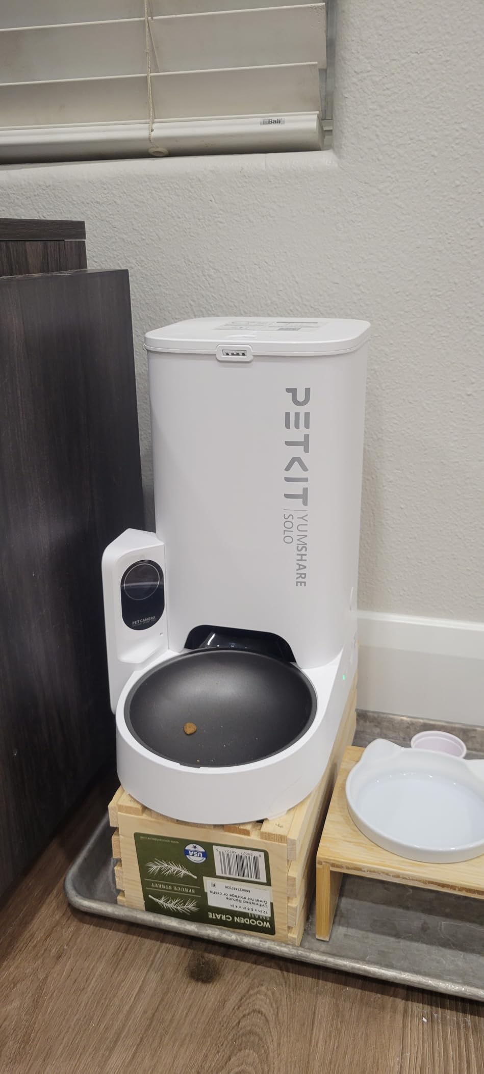 PETKIT Automatic Cat Feeder with Camera, 1080P HD Video with Night Vision, 2.4G WiFi Pet Feeder for Cat & Small Dog, 2-Way Audio & Meal Call Pet Food Dispenser with Desiccant Bag customer photo 1