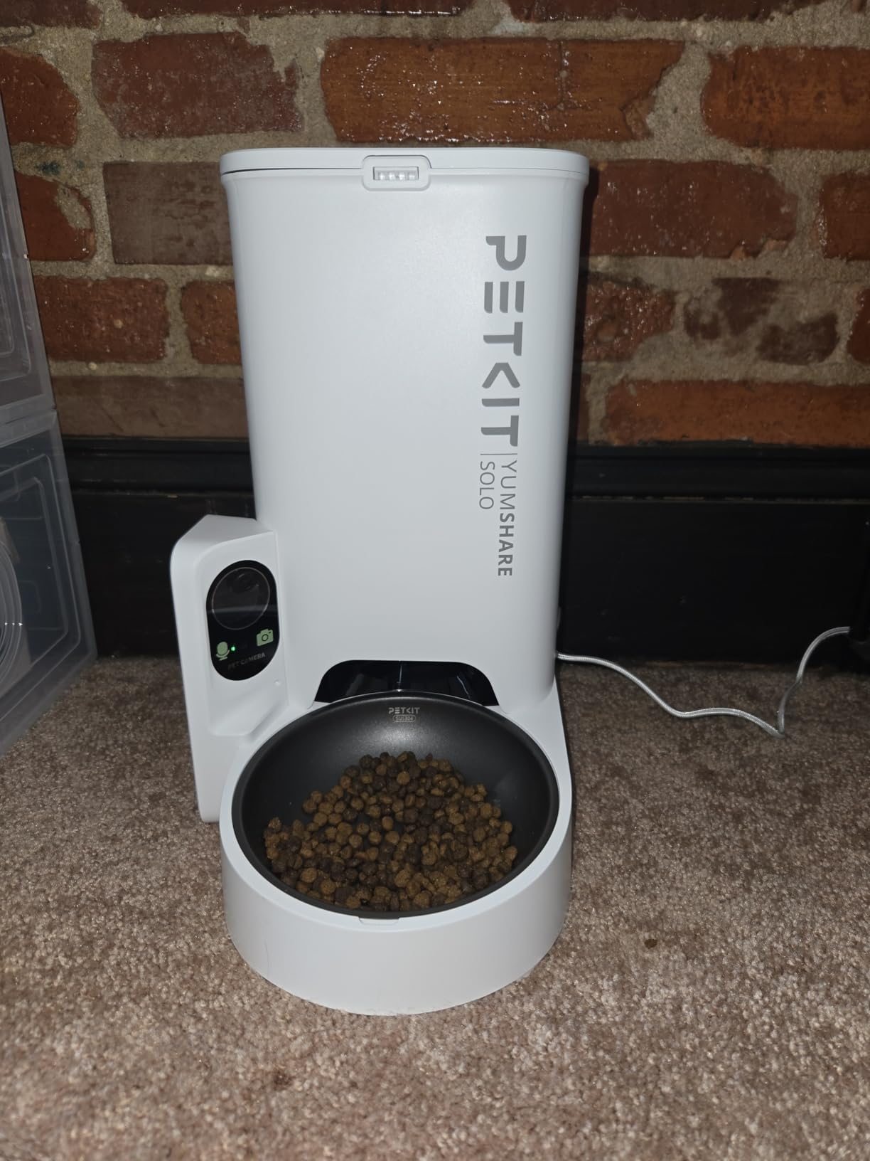 PETKIT Automatic Cat Feeder with Camera, 1080P HD Video with Night Vision, 2.4G WiFi Pet Feeder for Cat & Small Dog, 2-Way Audio & Meal Call Pet Food Dispenser with Desiccant Bag customer photo 2