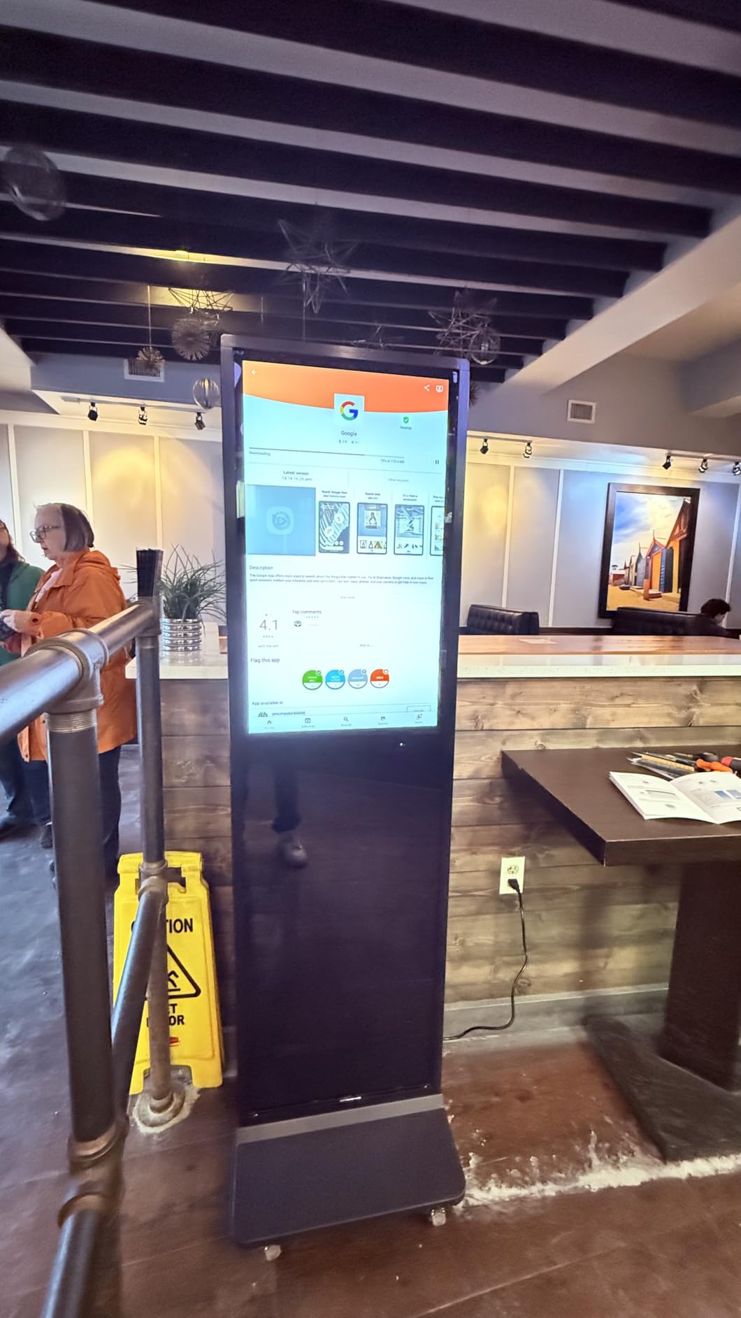MWE 43 Inch Indoor Floor Standing Digital Signage Advertising Display Kiosk LCD Screen Commercial Totem Android System Vertical Poster with Auto Media Player customer photo 2