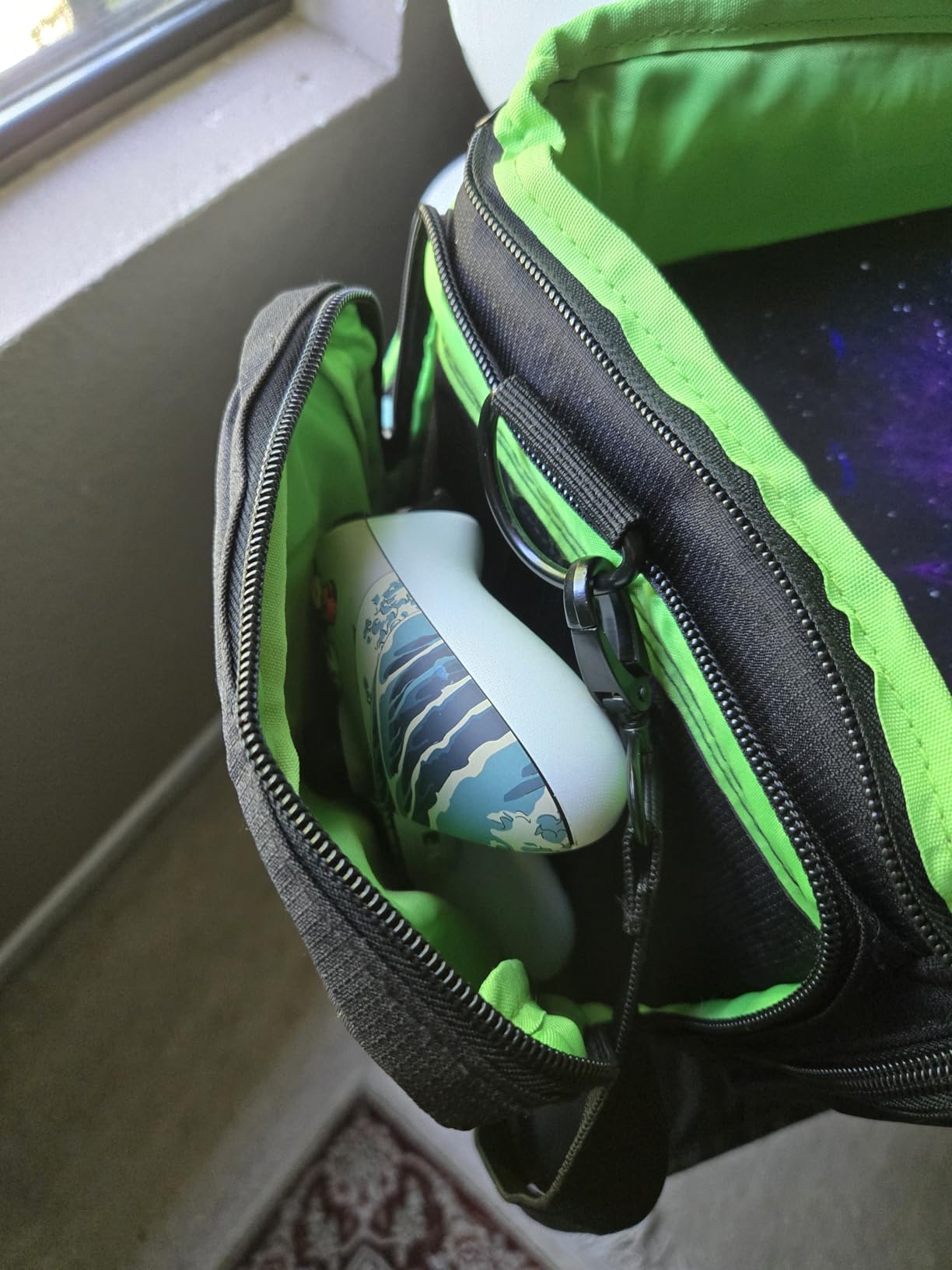 PGmoon Game Console Carrying Case Compatible with Xbox Series X, Portable Carry Bag with Enough Storage Rooms for Controllers, Discs, Cables, and More. (Patent Design) customer photo 1