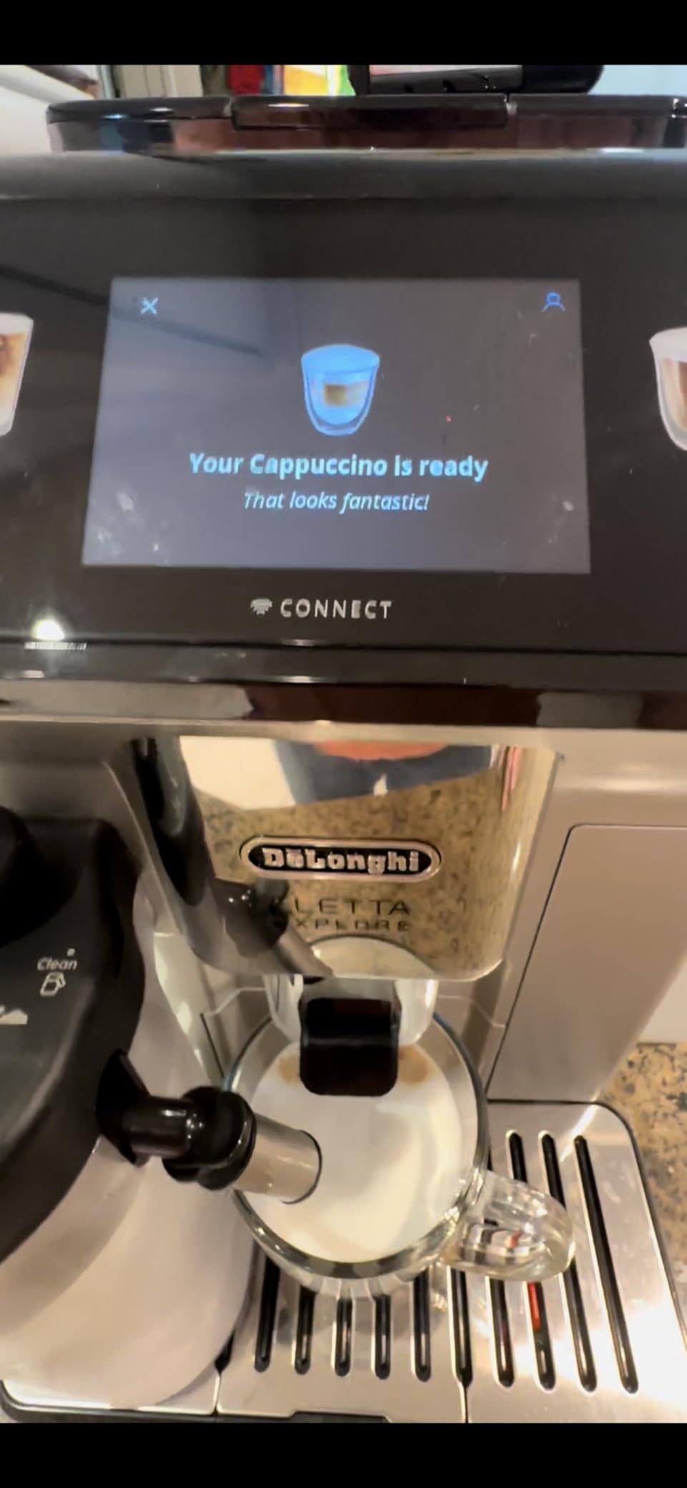 De'Longhi Eletta Explore Espresso Machine with Cold Brew, Hot & Cold Milk Frother - 50+ Recipes, Built in Grinder, Bean Adapt Technology for Ideal Extraction customer photo 2