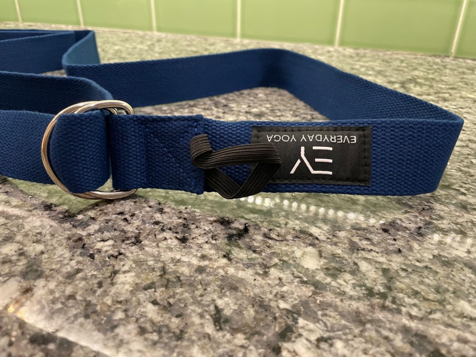 Everyday Yoga Strap with Metal D-Ring - Durable Stretching Strap for Yoga, Pilates, Flexibility & Physical Therapy (6ft, 8ft, 10ft) customer photo 1