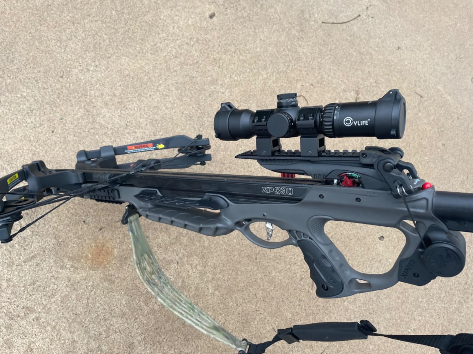 CVLIFE 1.5-5x32 Crossbow Scope, 20-100 Yards Rangefinder Ballistic Reticle, 300-460 FPS Red Green Illuminated customer photo 2