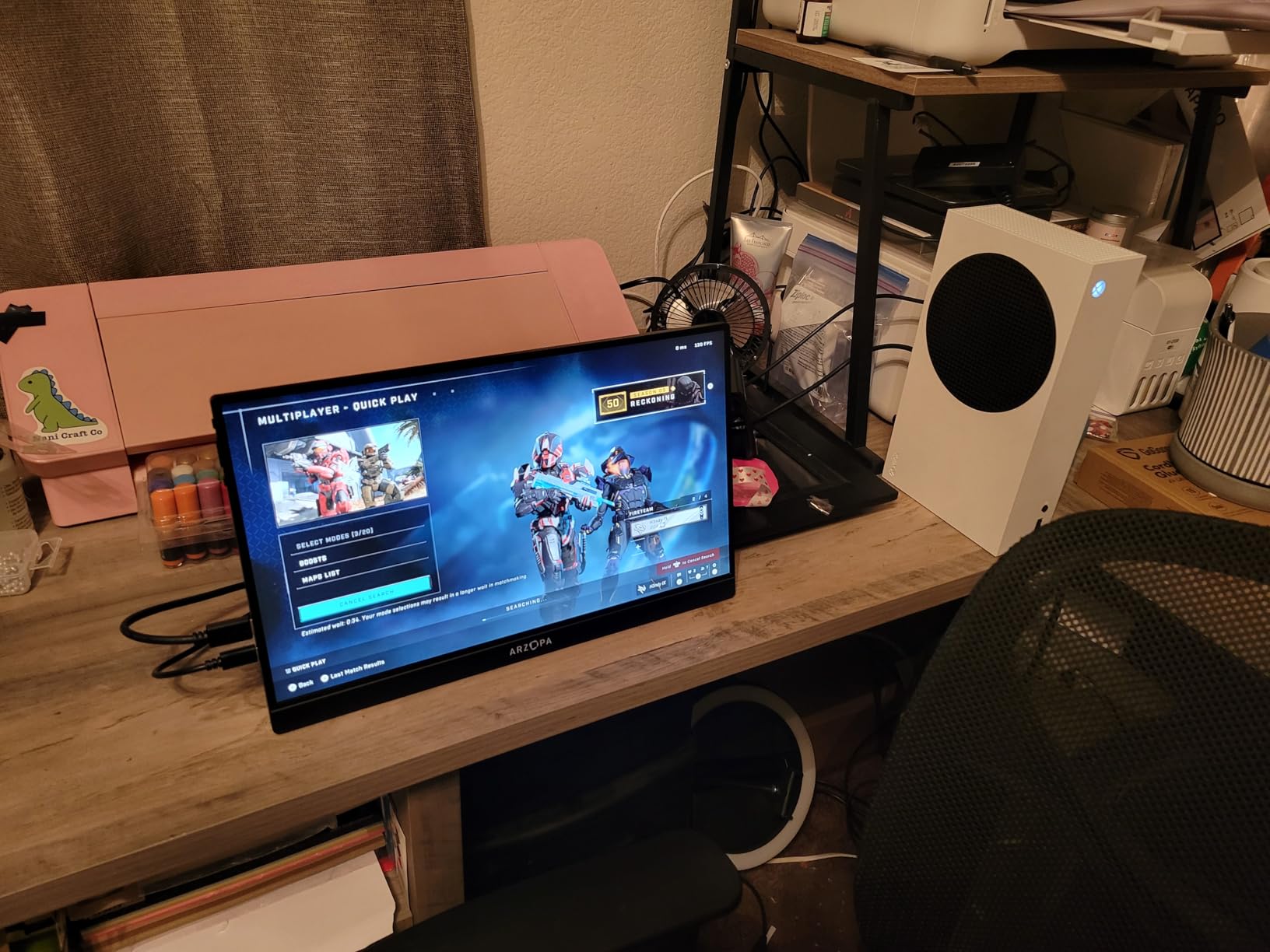 ARZOPA 16.1'' 144Hz Portable Gaming Monitor, 106% sRGB 1080P FHD Kickstand Portable Monitor with HDR, Ultra Slim, Eye Care, External Second Screen for Laptop, PC, PS5, Mac, Xbox customer photo 2